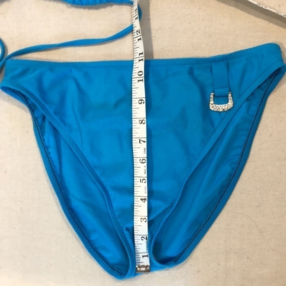 Bebe Blue‎ Rhinestone String Bikini 2 Piece - Picture 6 of 12